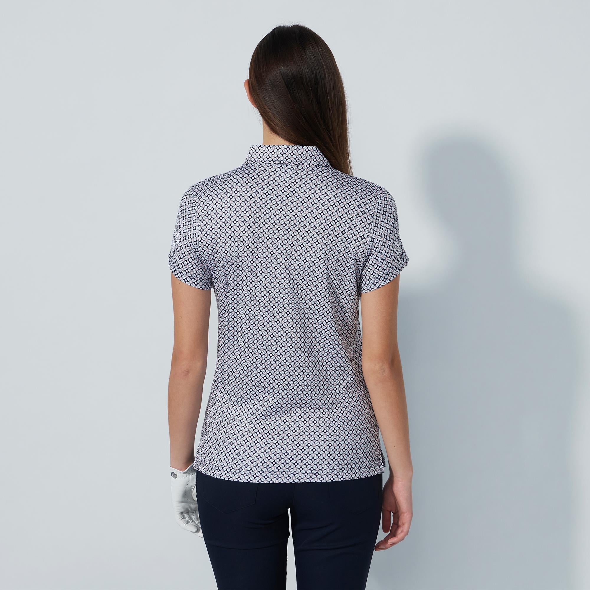 Daily Sports Sheermotion Ladies Golf Polo Shirt Mosaic Medley